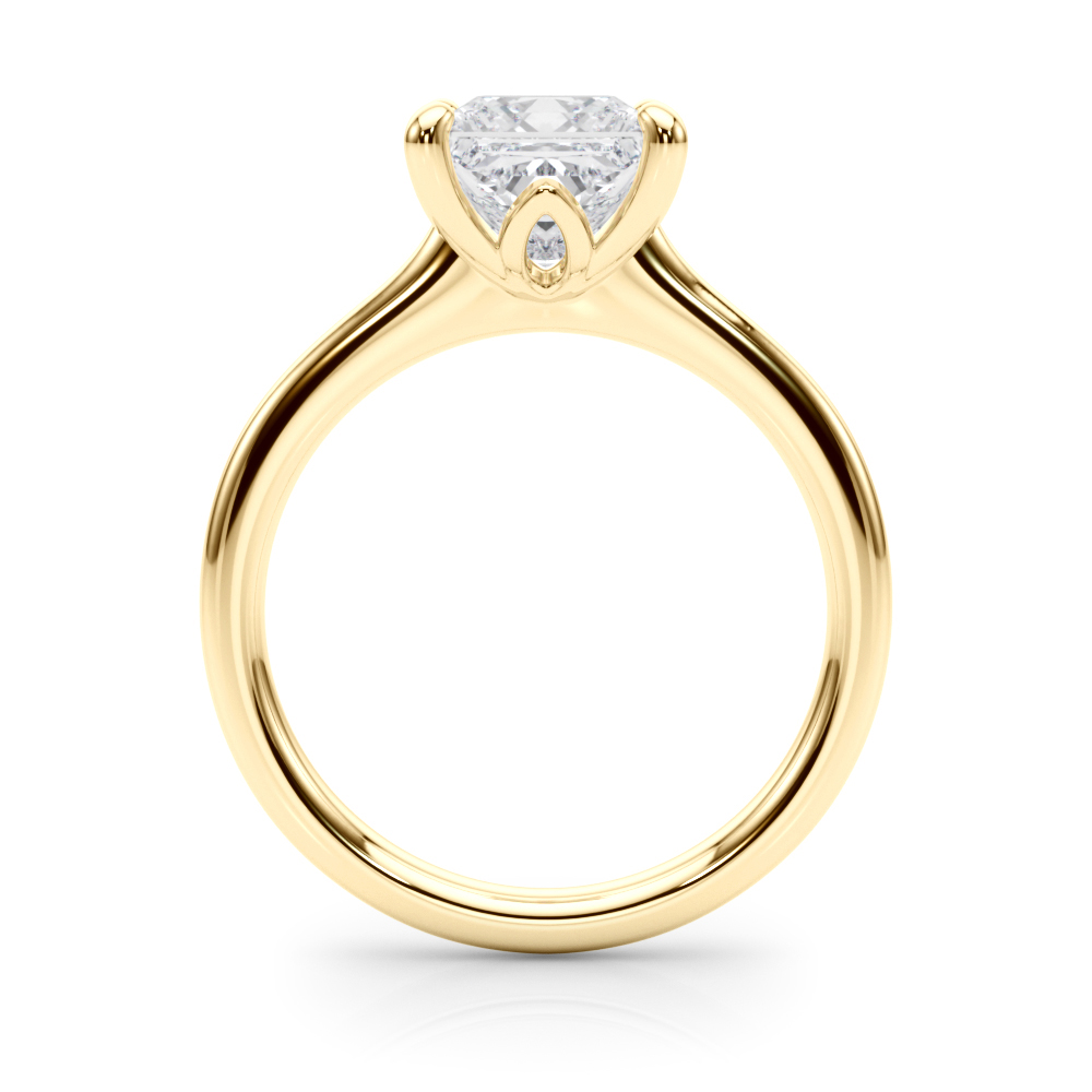 The Alice Solitaire Engagement Ring, side view