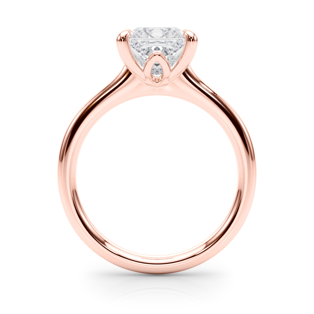 The Alice Solitaire Engagement Ring, side view