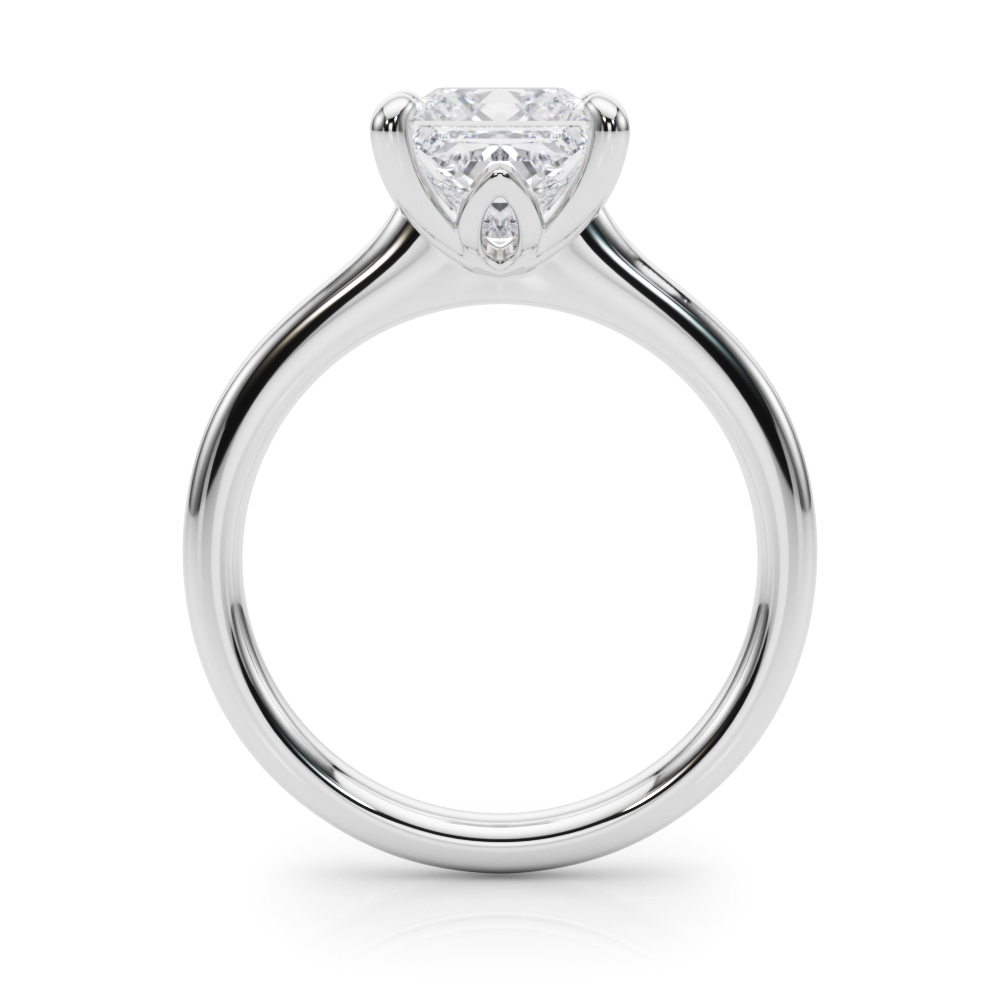 The Alice Solitaire Engagement Ring, side view