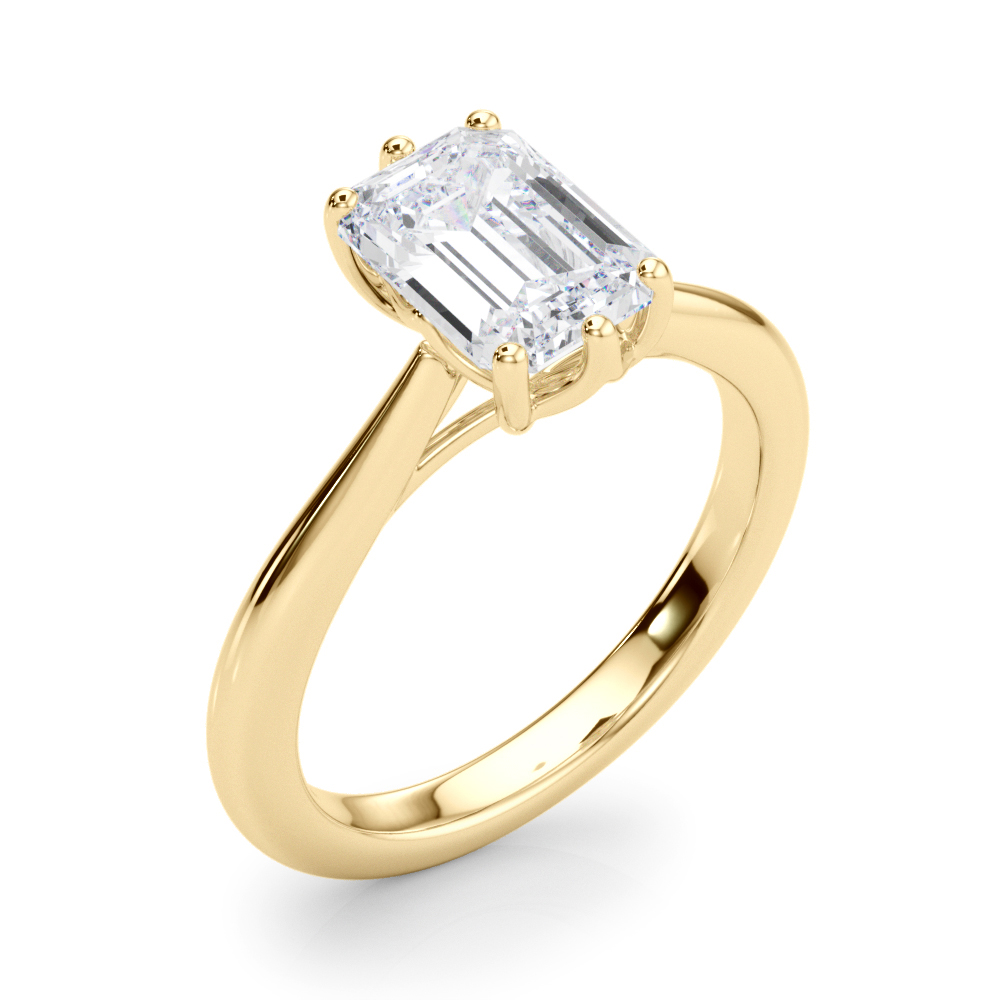 The Eleanor Solitaire Engagement Ring, angled view
