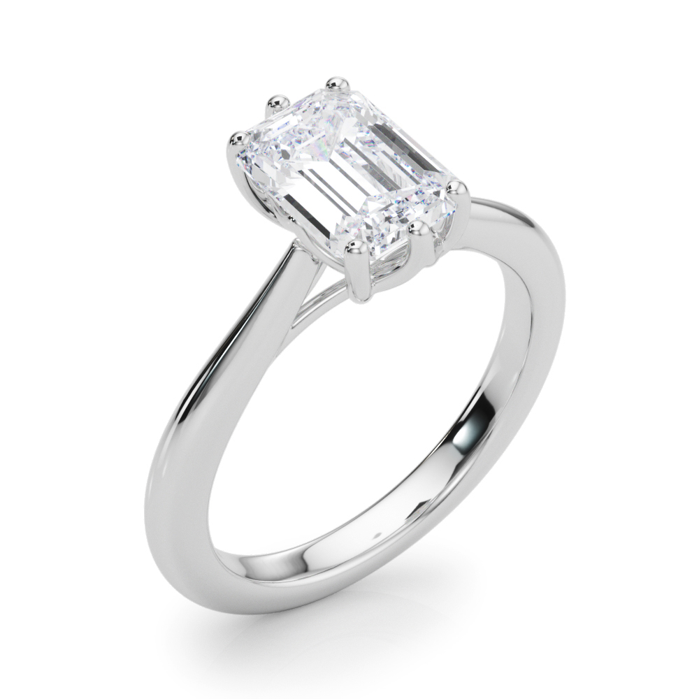 The Eleanor Solitaire Engagement Ring, angled view