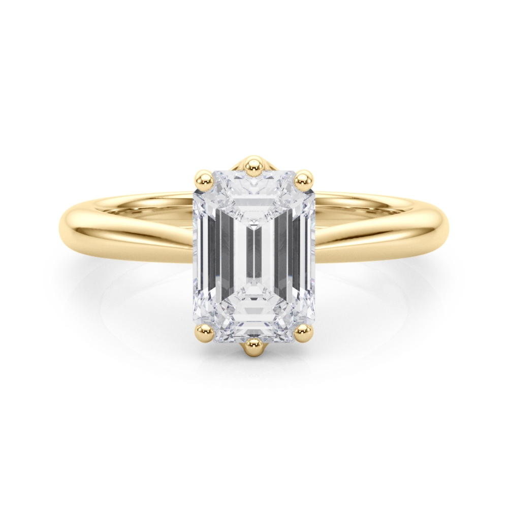 The Eleanor Solitaire Engagement Ring, set view