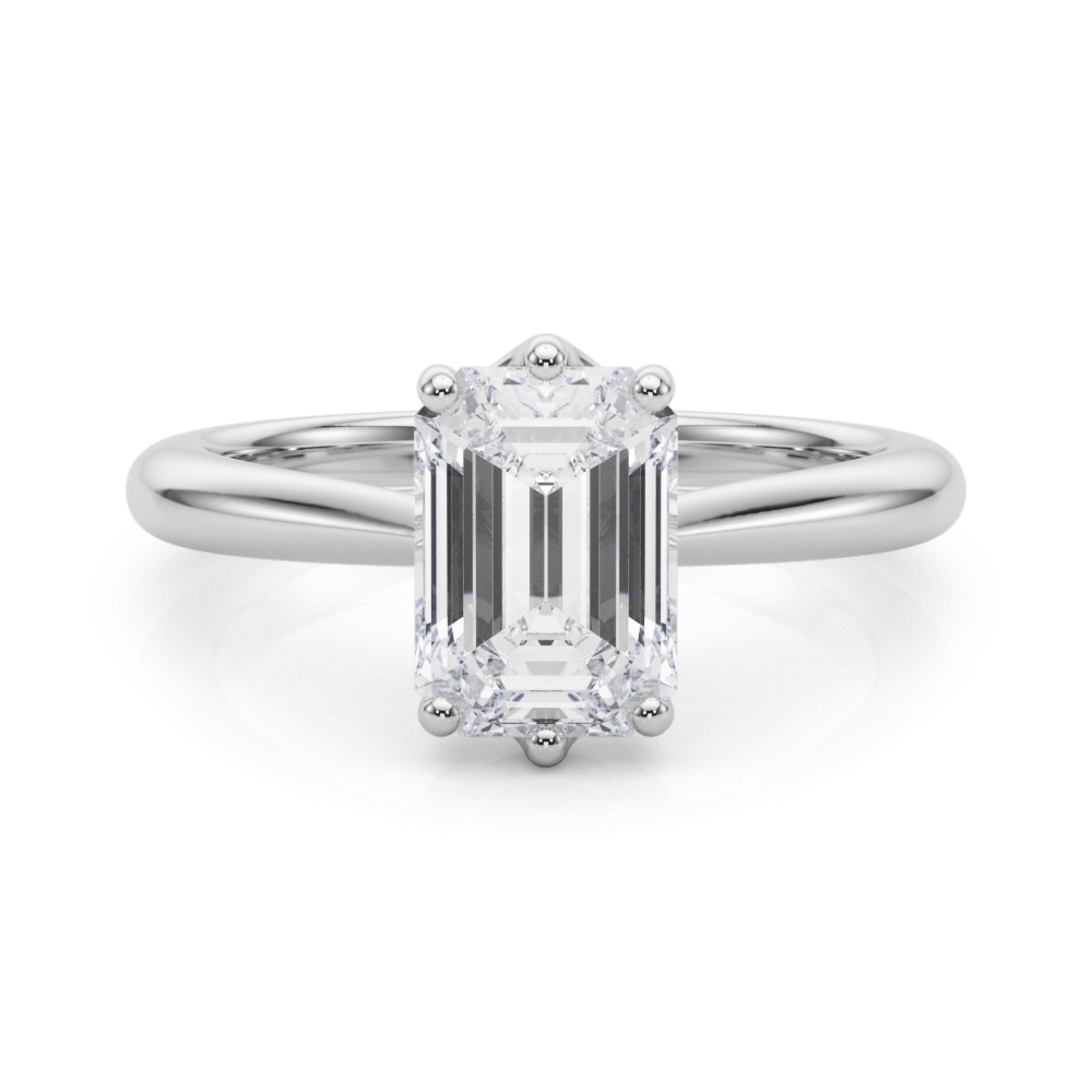 The Eleanor Solitaire Engagement Ring, set view
