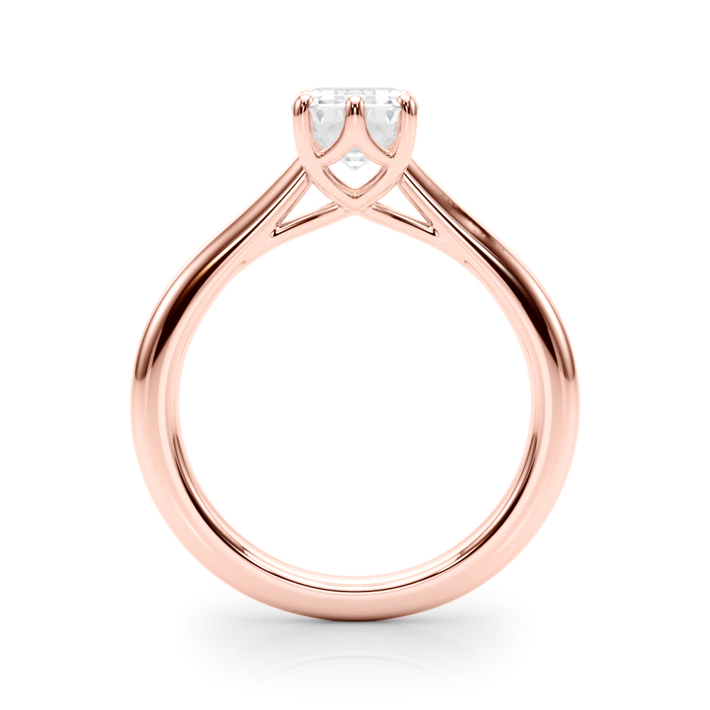 The Eleanor Solitaire Engagement Ring, side view