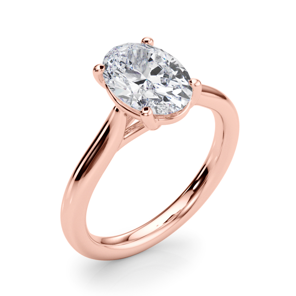 The Beatrice Solitaire Engagement Ring, angled view