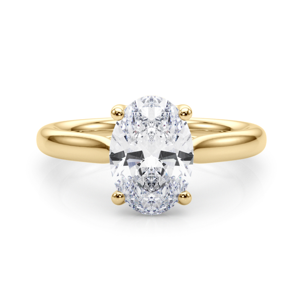 The Beatrice Solitaire Engagement Ring, set view