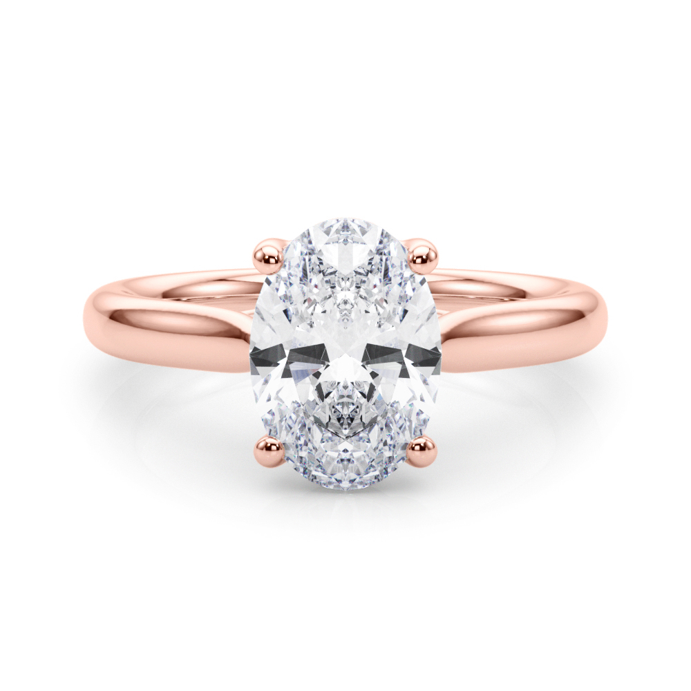 The Beatrice Solitaire Engagement Ring, set view
