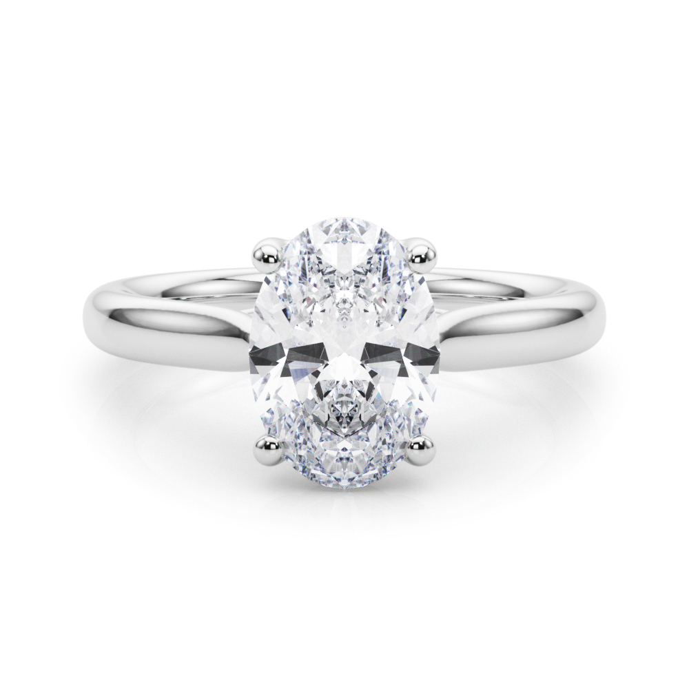 The Beatrice Solitaire Engagement Ring, set view