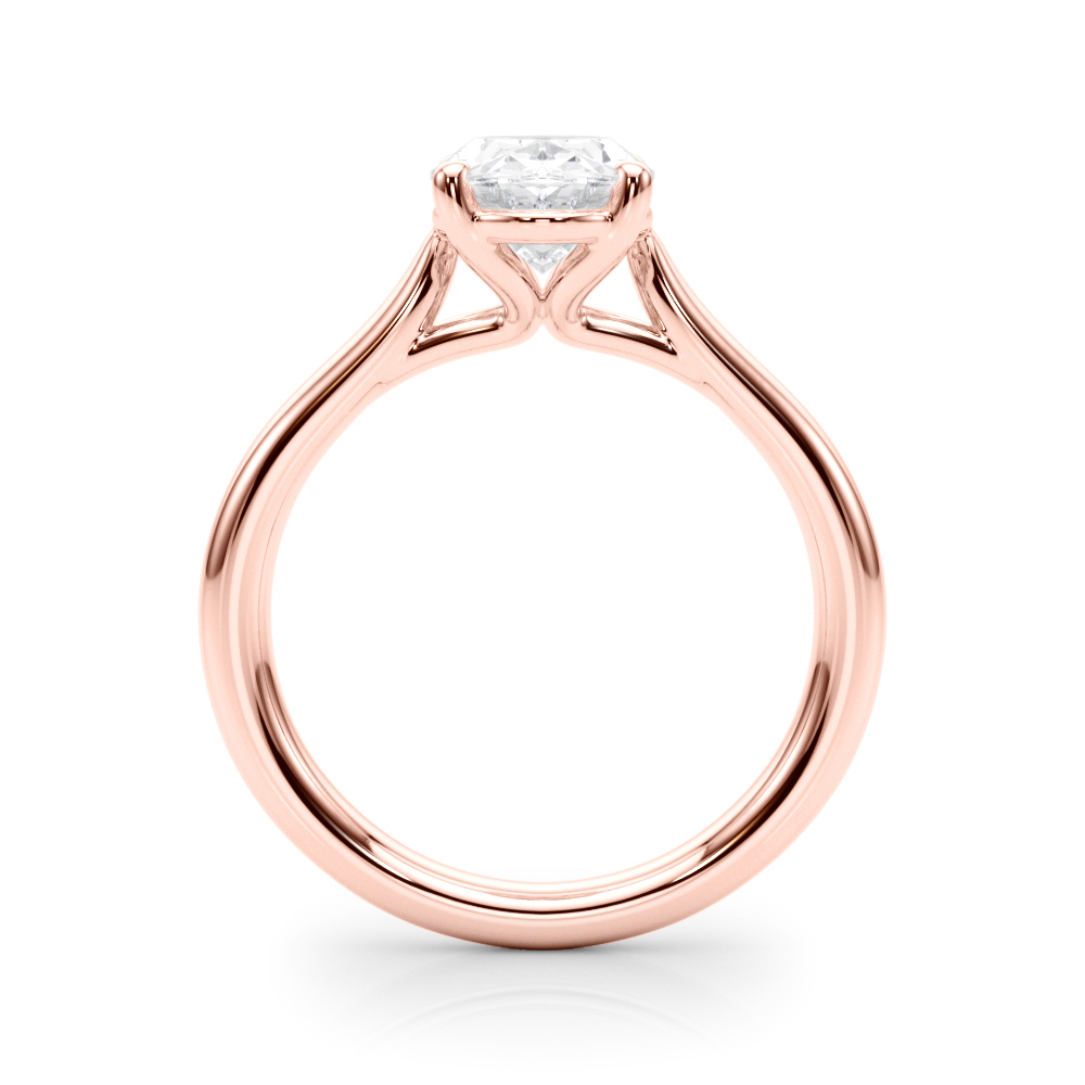 The Beatrice Solitaire Engagement Ring, side view