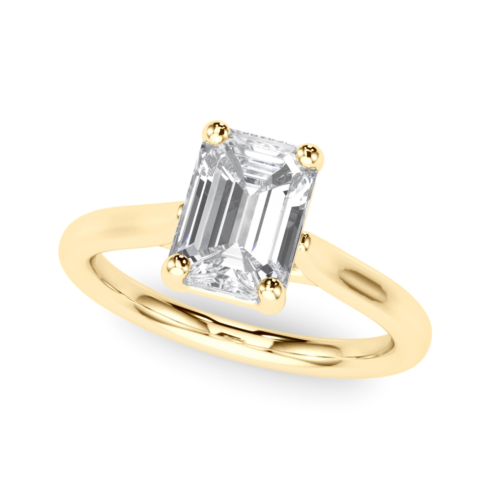 The Delphine Solitaire Engagement Ring, front view