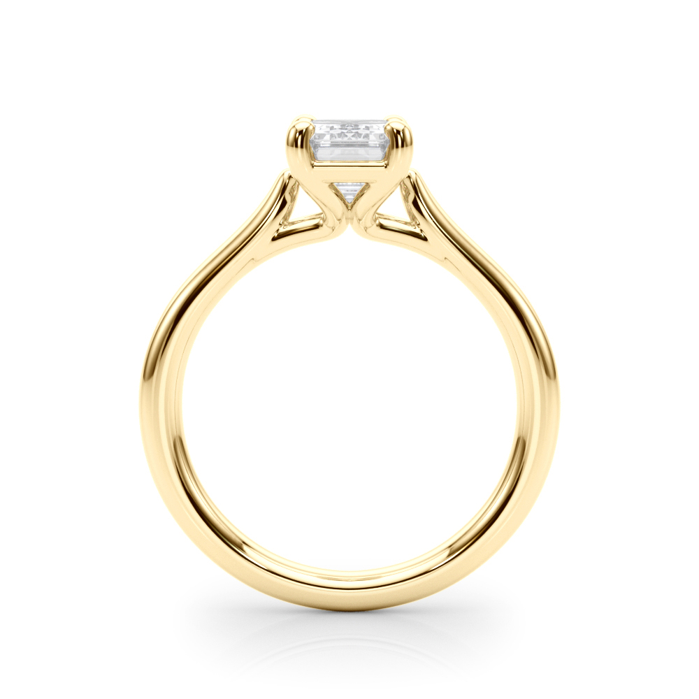 The Delphine Solitaire Engagement Ring, side view