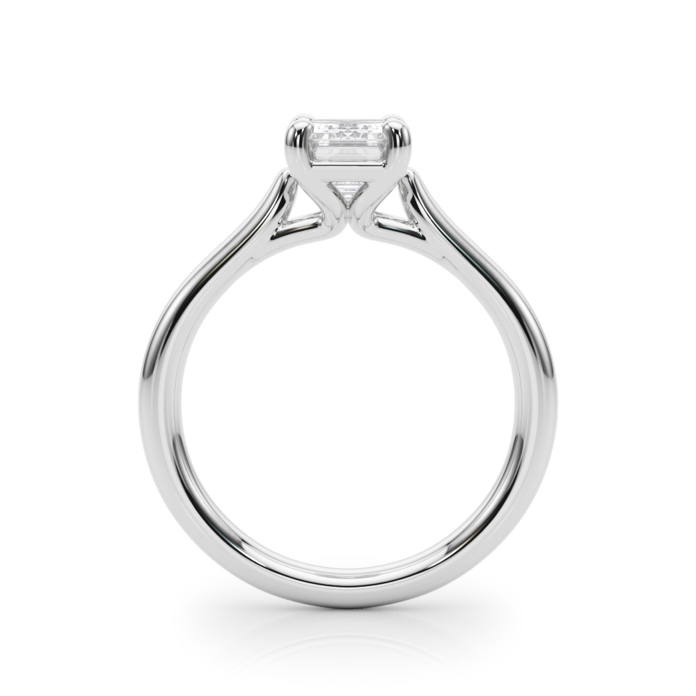 The Delphine Solitaire Engagement Ring, side view