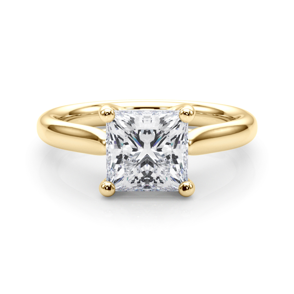 The India Solitaire Engagement Ring, set view