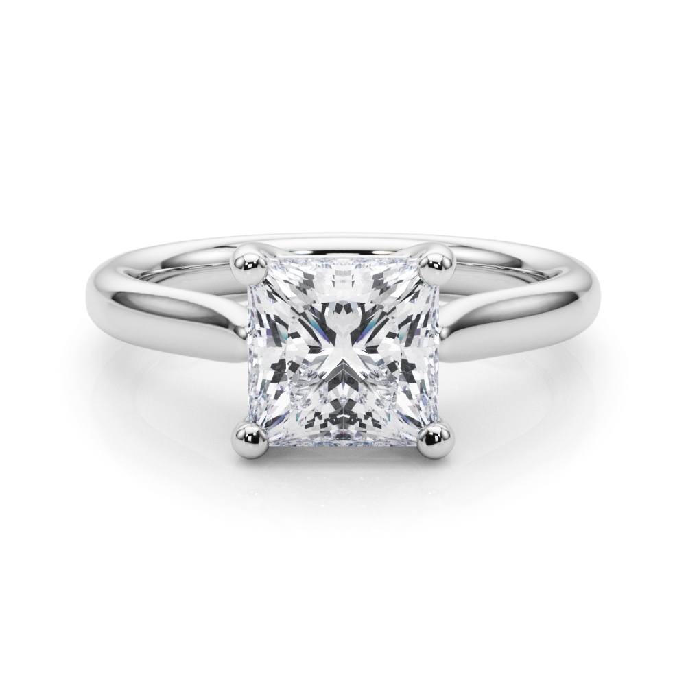 The India Solitaire Engagement Ring, set view