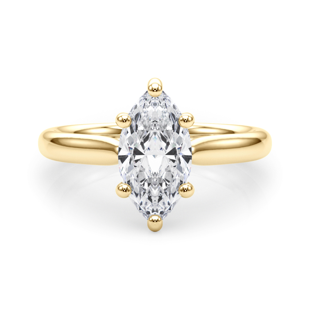 The Octavia Solitaire Engagement Ring, set view