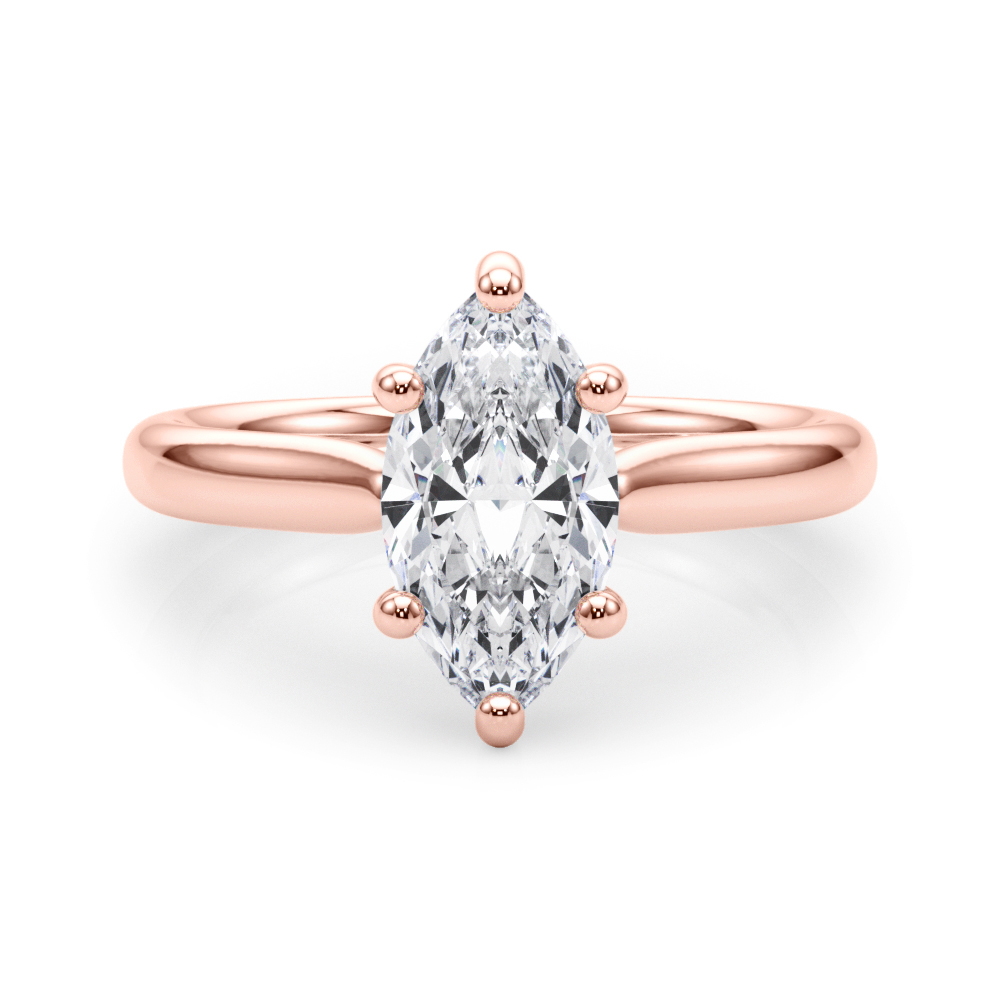 The Octavia Solitaire Engagement Ring, set view