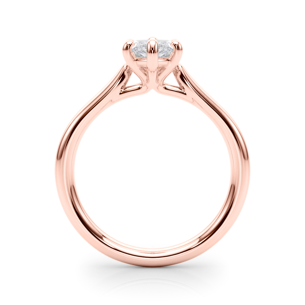 The Octavia Solitaire Engagement Ring, side view
