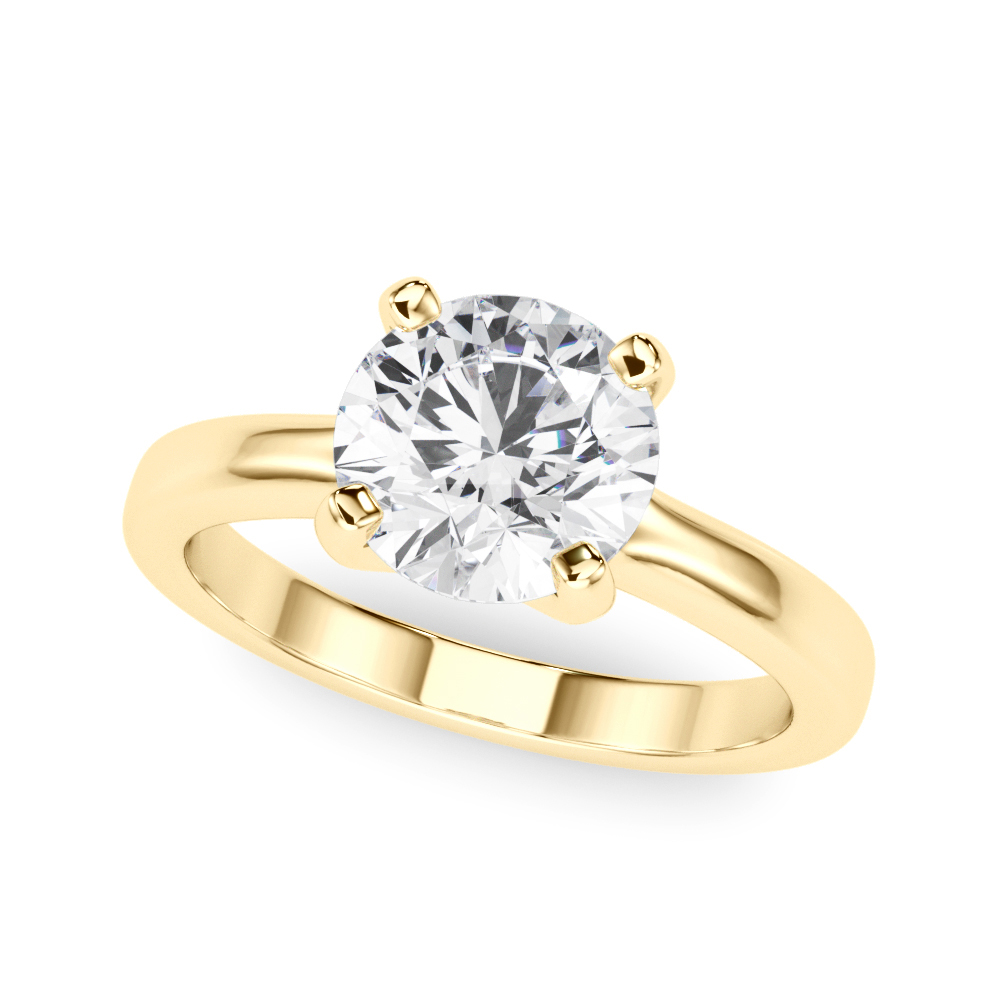 The Luna Solitaire Engagement Ring, front view