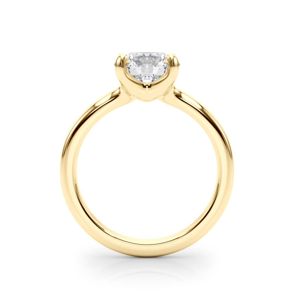 The Luna Solitaire Engagement Ring, side view