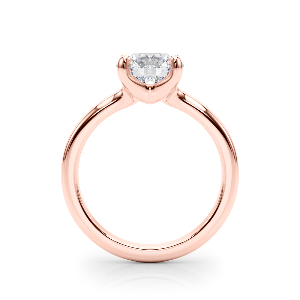 The Luna Solitaire Engagement Ring, side view