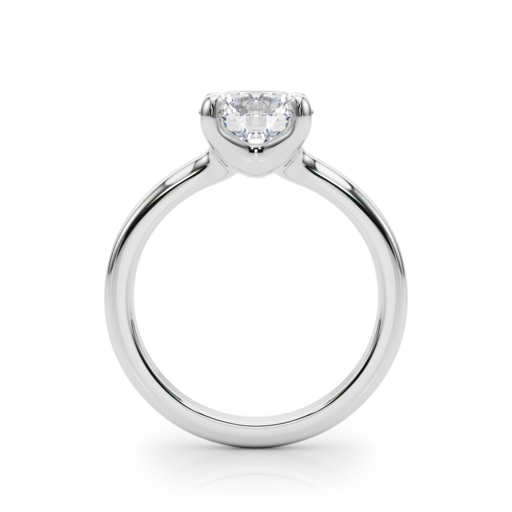 The Luna Solitaire Engagement Ring, side view
