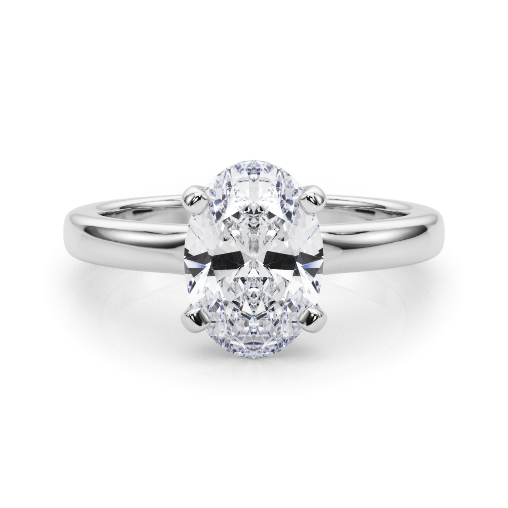 The Esme Solitaire Engagement Ring, set view