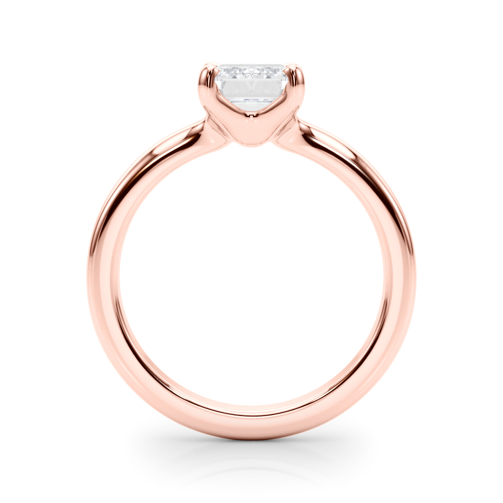 The Dorothea Solitaire Engagement Ring, side view