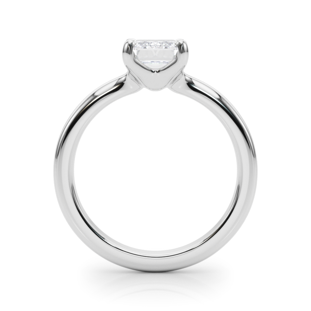 The Dorothea Solitaire Engagement Ring, side view