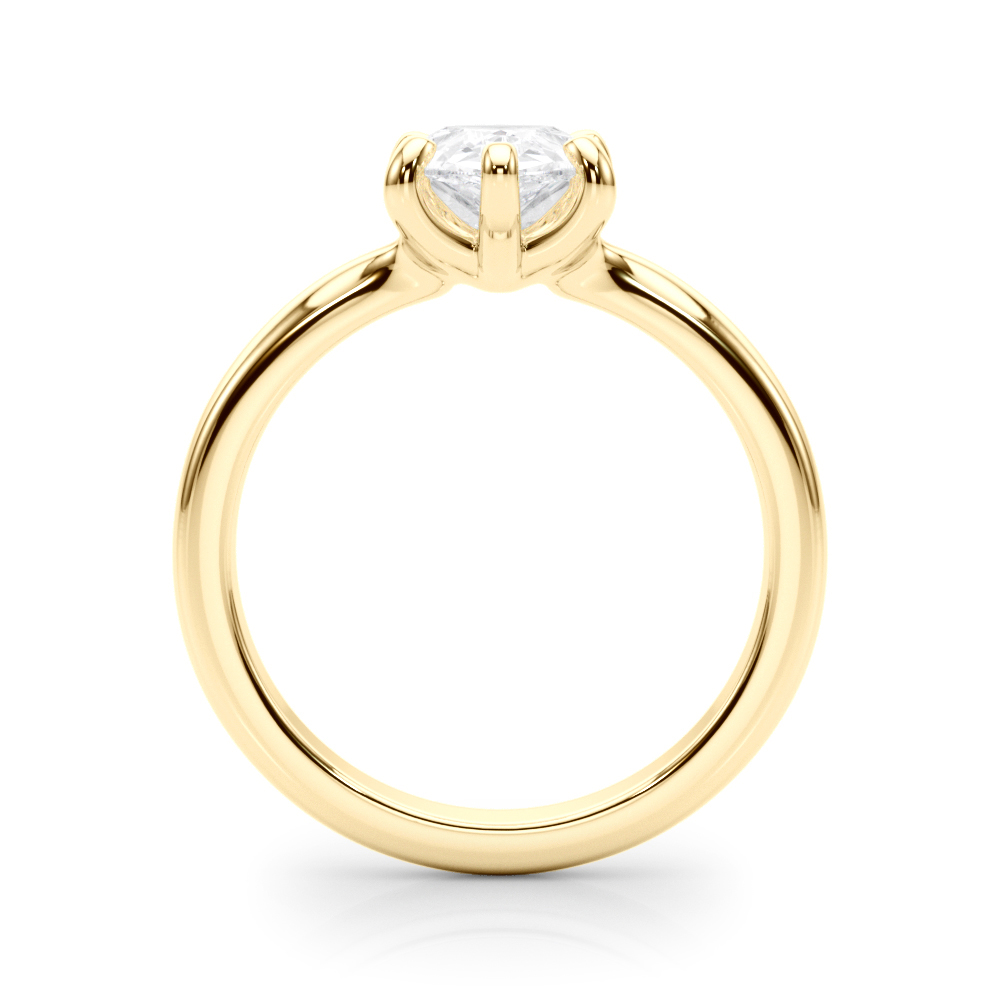 The Sylvia Solitaire Engagement Ring, side view