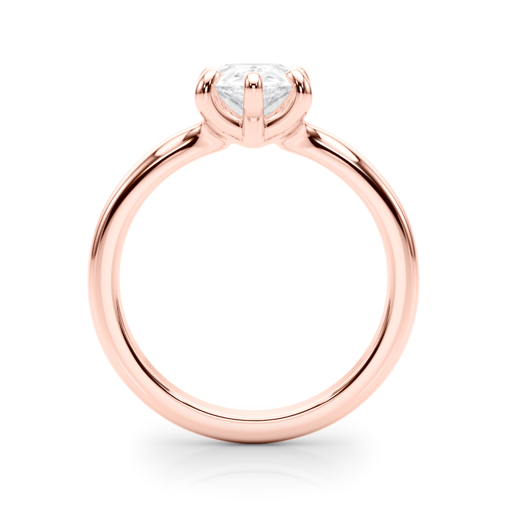 The Sylvia Solitaire Engagement Ring, side view