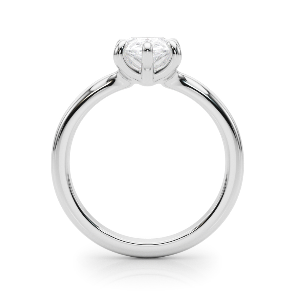 The Sylvia Solitaire Engagement Ring, side view