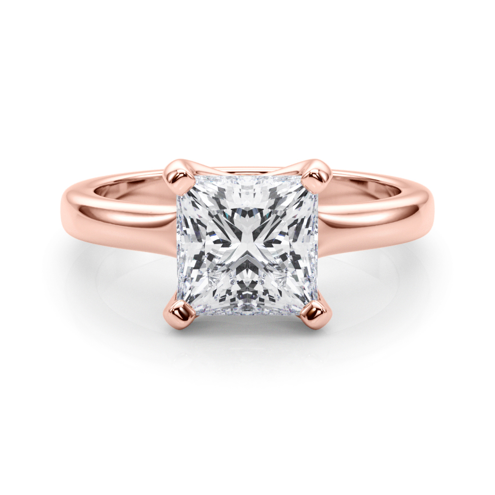 The Viviana Solitaire Engagement Ring, set view