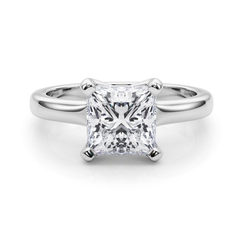 The Viviana Solitaire Engagement Ring, set view