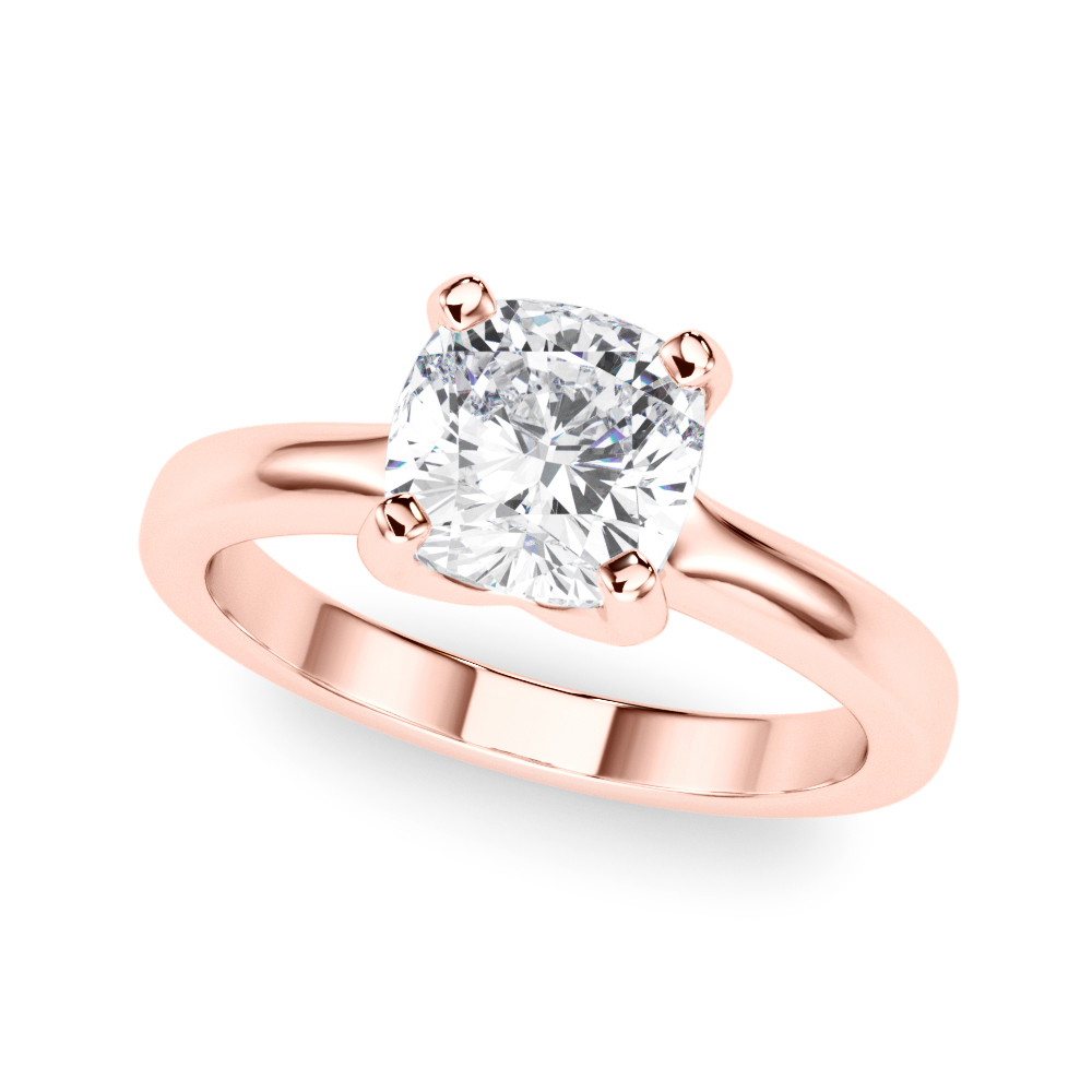 The Juno Solitaire Engagement Ring, front view