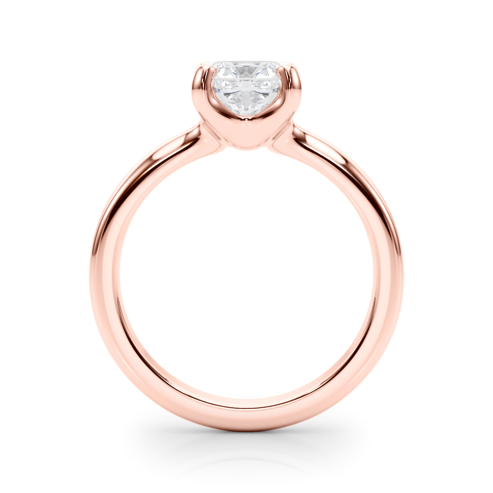The Juno Solitaire Engagement Ring, side view