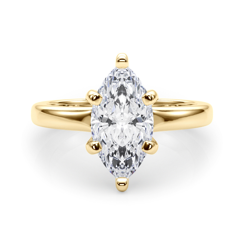 The Bridget Solitaire Engagement Ring, set view
