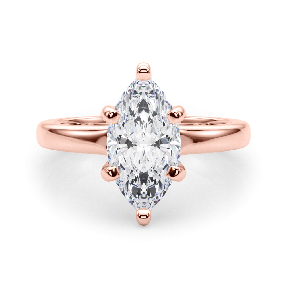 The Bridget Solitaire Engagement Ring, set view