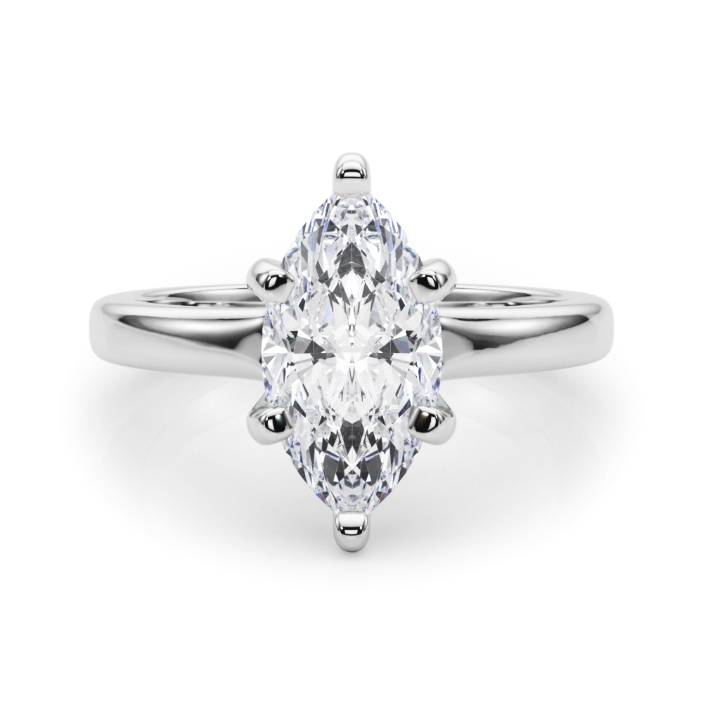The Bridget Solitaire Engagement Ring, set view
