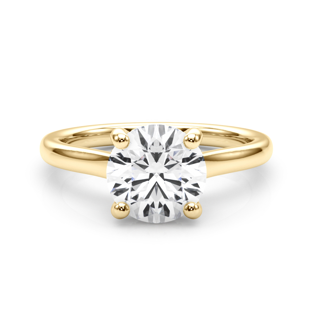 The Ximena Hidden Halo Engagement Ring, set view
