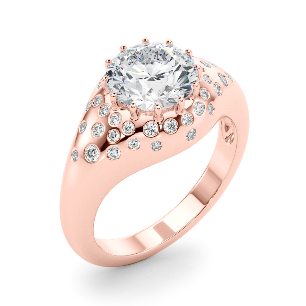 The Lucille Engagement Ring, angled view