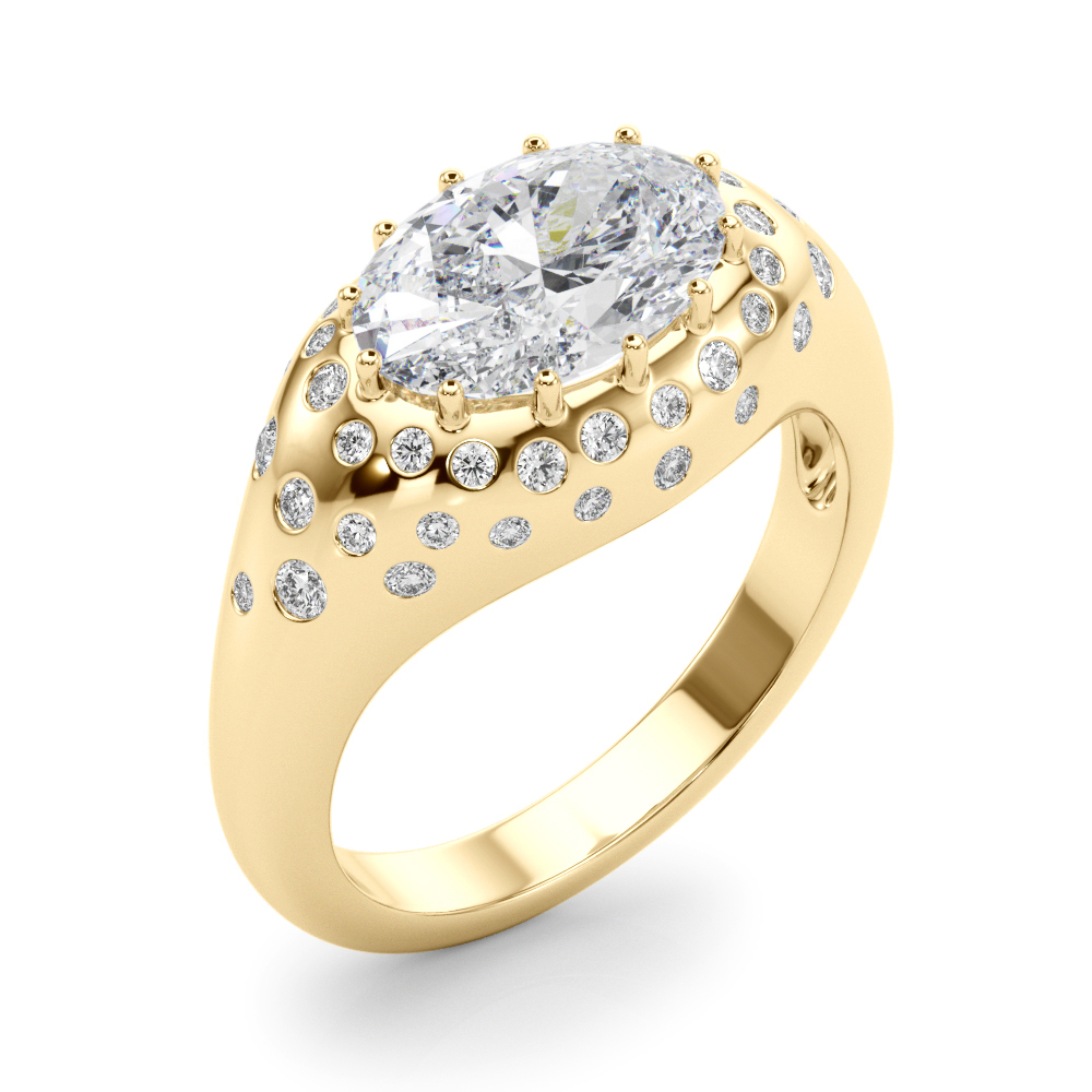 The Esme Engagement Ring, angled view