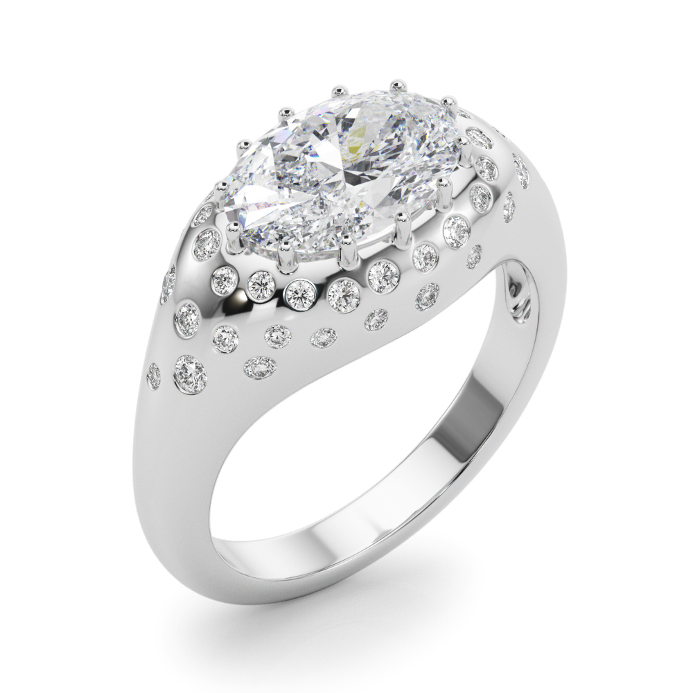 The Esme Engagement Ring, angled view