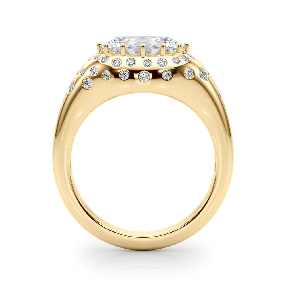 The Esme Engagement Ring, side view