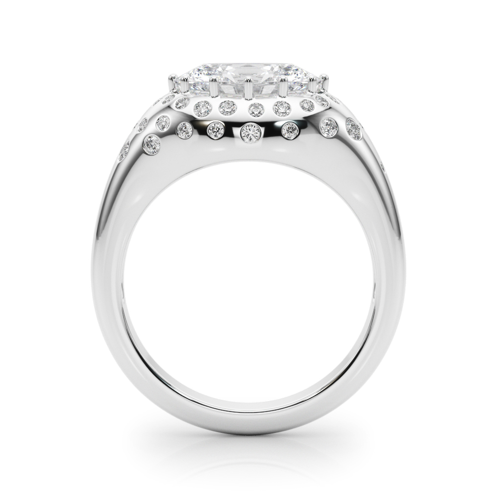 The Esme Engagement Ring, side view