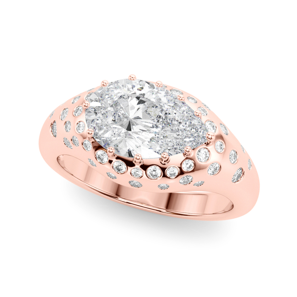 The Mia Engagement Ring, front view
