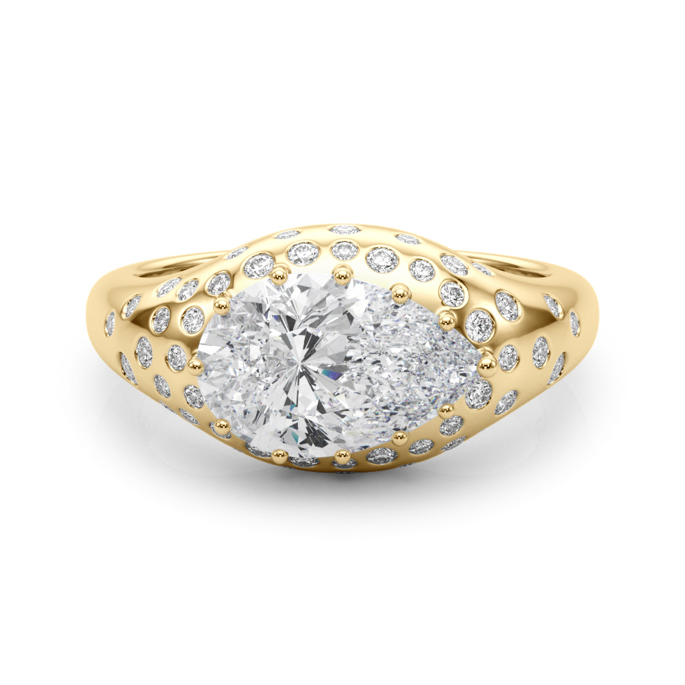 The Mia Engagement Ring, set view
