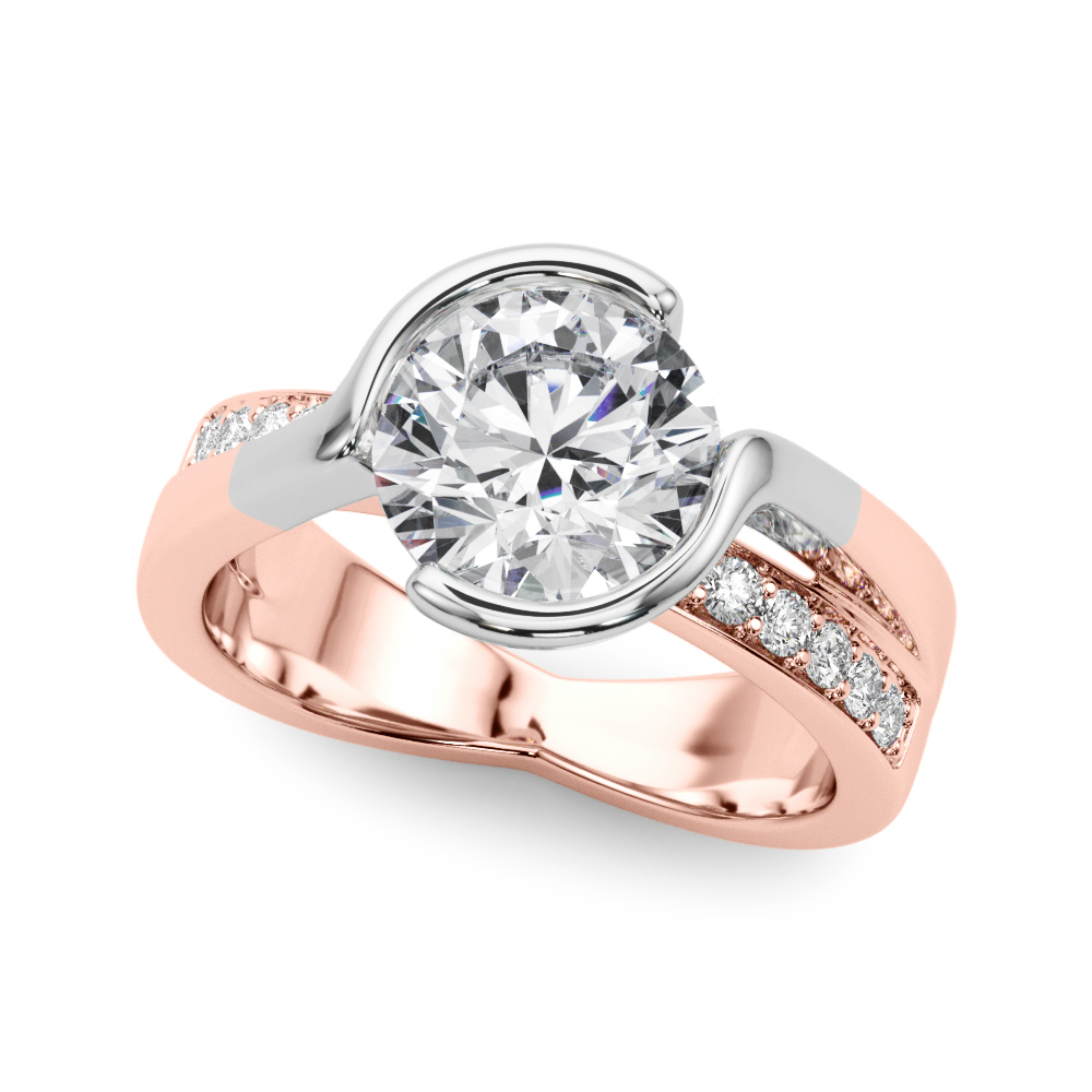 The Regina Bypass Engagement Ring, front view