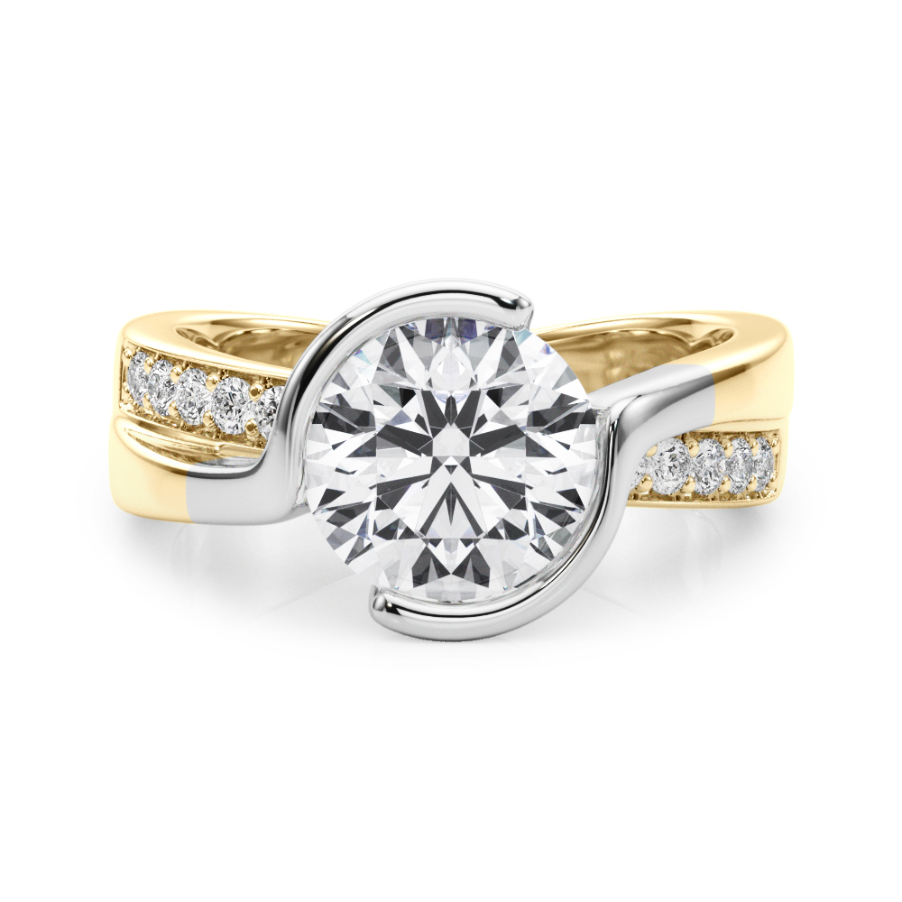 The Regina Bypass Engagement Ring, set view