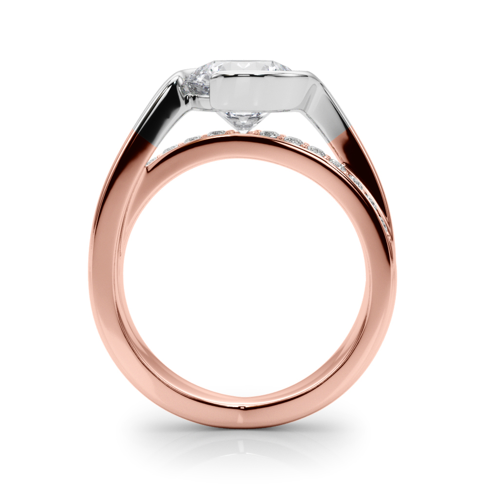 The Regina Bypass Engagement Ring, side view