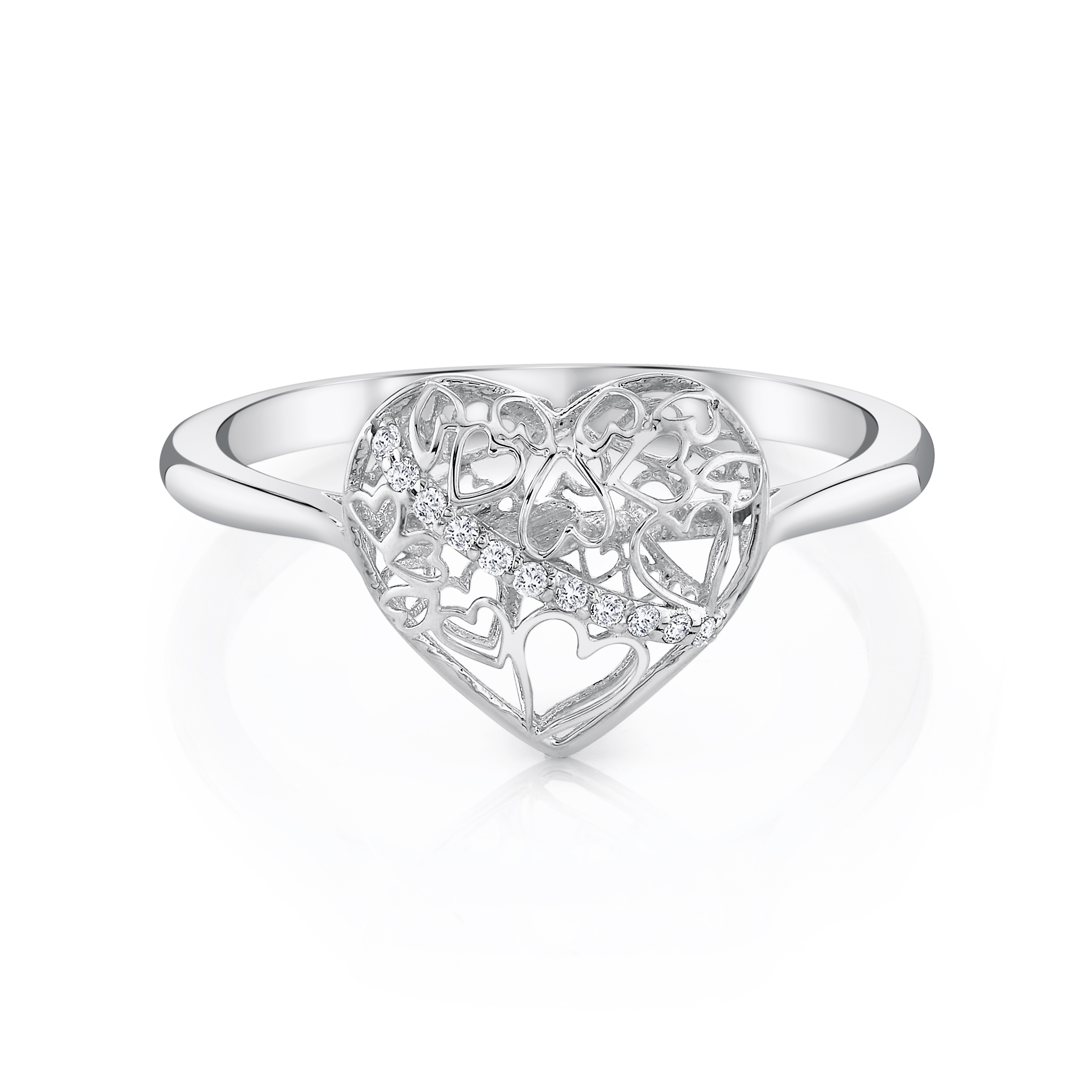 Light Weight Heart Ring